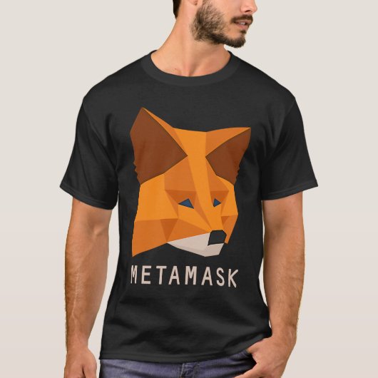 MetaMask Fox Secure DeFi Crypto Wallet Management T-shirt (Voorkant)