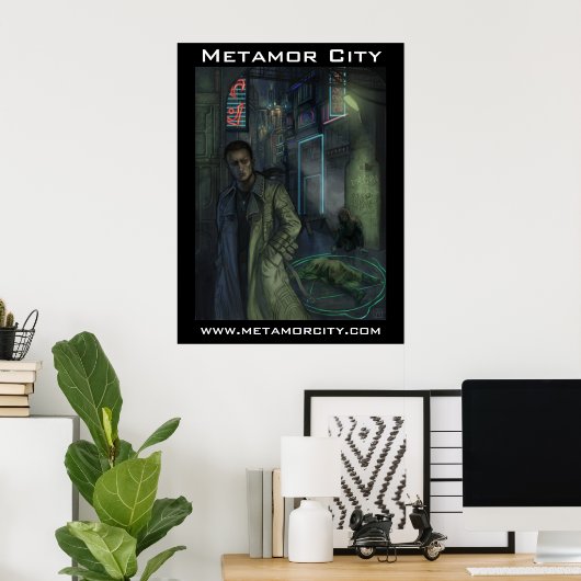 Metamor City: Scène van de misdaad Poster (Thuiskantoor)