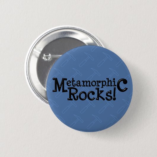 Metamorfe gesteenten! ronde button 5,7 cm (Voorkant /achterkant)