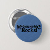 Metamorfe rotsen! ronde button 5,7 cm (Voorkant /achterkant)