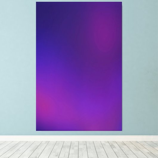 Metamorfose 1 Paarse Blauwe Elegantie Canvas Afdruk (Insitu (Houten vloer))