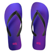 Metamorfose 2 Blue Elegance Initiaal Monogram Teenslippers (Voetbed)