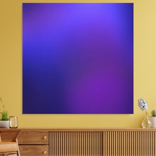 Metamorfose 2 Paarse Blauwe Elegantie Canvas Afdruk (Insitu (Woonkamer))