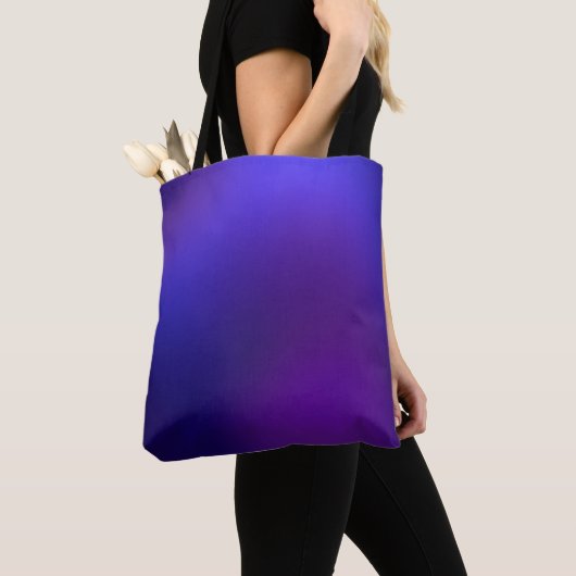 Metamorfose 2 Paarse Blauwe Elegantie Tote Bag (Dichtbij)