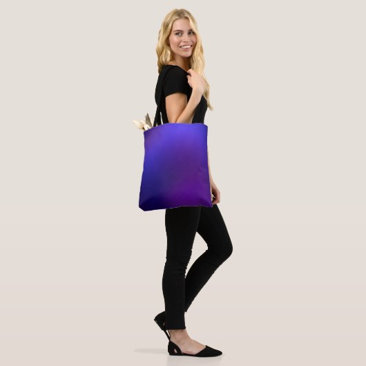 Metamorfose 2 Paarse Blauwe Elegantie Tote Bag (Op model)