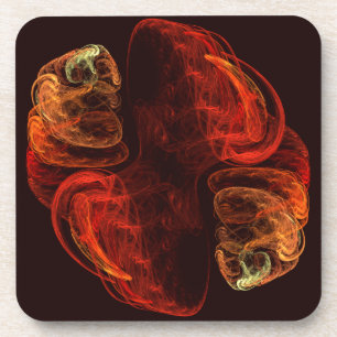 Metamorfose Abstract Art Cork Onderzetter