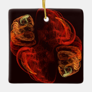 Metamorfose Abstract Art Square Ornament