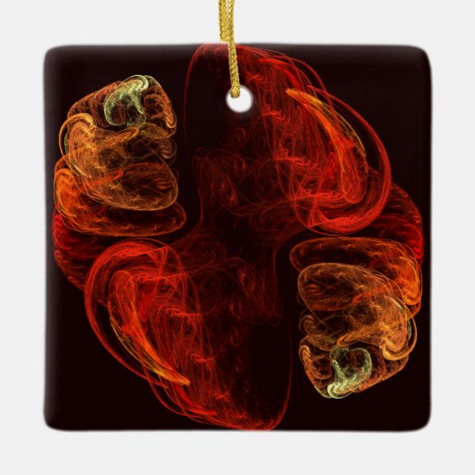 Metamorfose Abstract Art Square Ornament (Voorkant)