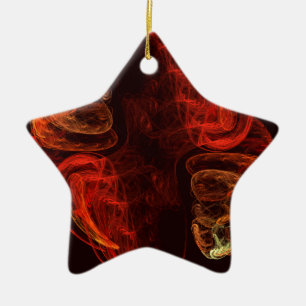 Metamorfose Abstract Art Star-Ornament Keramisch Ornament