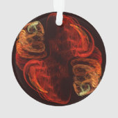 Metamorfose Abstracte Art Acrylcirkel Ornament (achterkant)