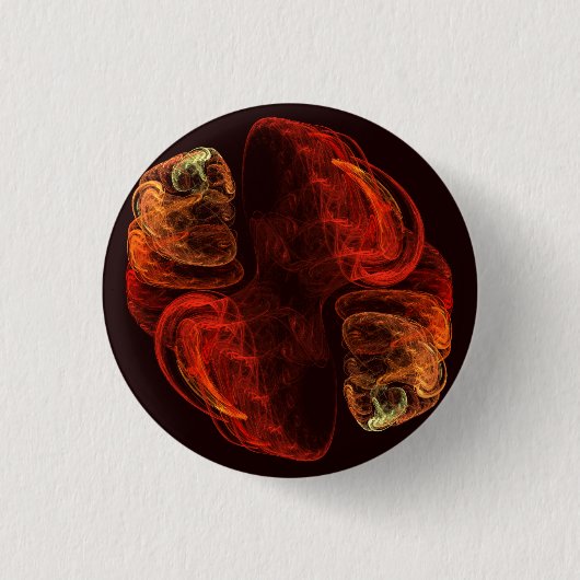 Metamorfose Abstracte Art Button (rond) (Voorkant)
