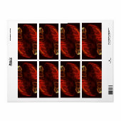 Metamorfose Abstracte Art Fractal Etiket (Full Sheet)