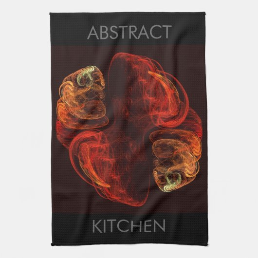 Metamorfose Abstracte Art Kitchen Towel Theedoek (Verticaal)