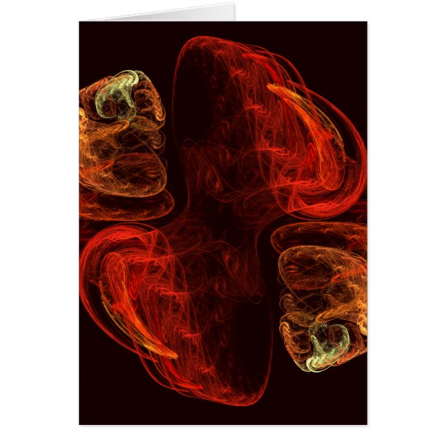 Metamorfose Abstracte Art Note Card (Voorkant)