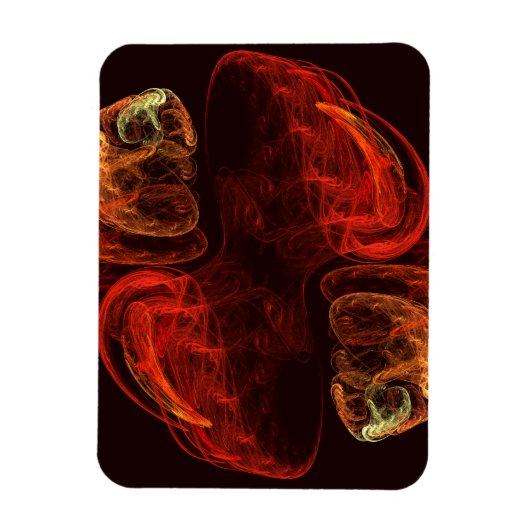 Metamorfose Abstracte Art Premium Magnet Magneet (Verticaal)