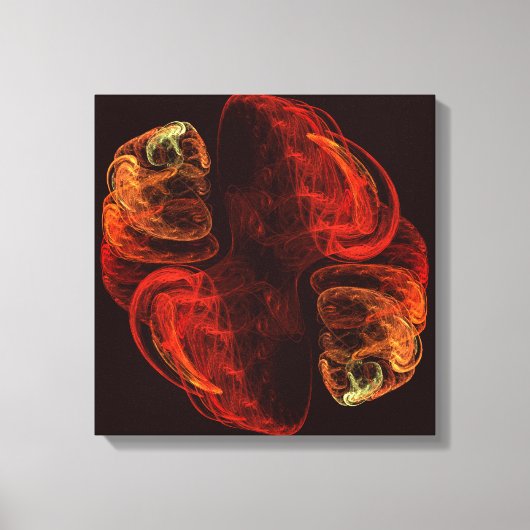 Metamorfose Abstracte Art Quad Canvas Print (Voorkant)