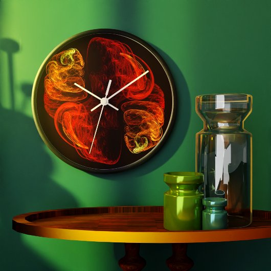 Metamorfose Abstracte Art Round Grote Klok