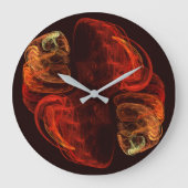 Metamorfose Abstracte Art Round Grote Klok (Voorkant)