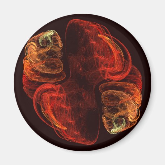 Metamorfose Abstracte art Round Magnet (Voorkant)