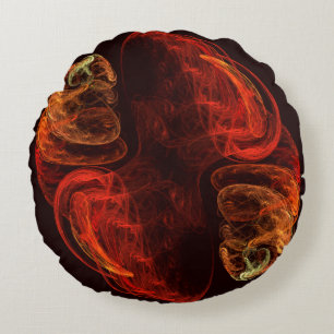 Metamorfose Abstracte art Round Pillow Rond Kussen