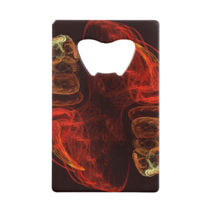 Metamorfose Abstracte kunst Creditkaart Flessenopener