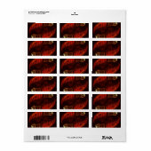 Metamorfose Abstracte kunst Etiket (Full Sheet)