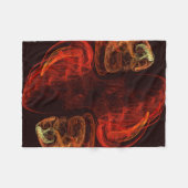 Metamorfose Abstracte kunst Fleece Deken (Voorkant (Horizontaal))