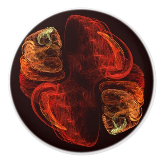 Metamorfose Abstracte kunst Keramische Knop (Voorkant)