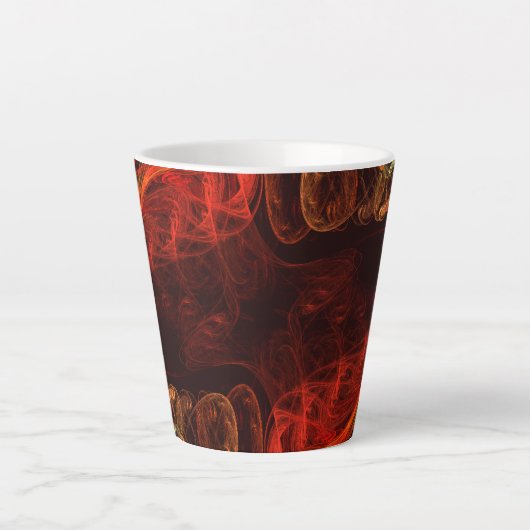 Metamorfose Abstracte kunst Latte Mok (Voorkant)