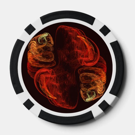Metamorfose Abstracte kunst Poker Chips (Achterkant)