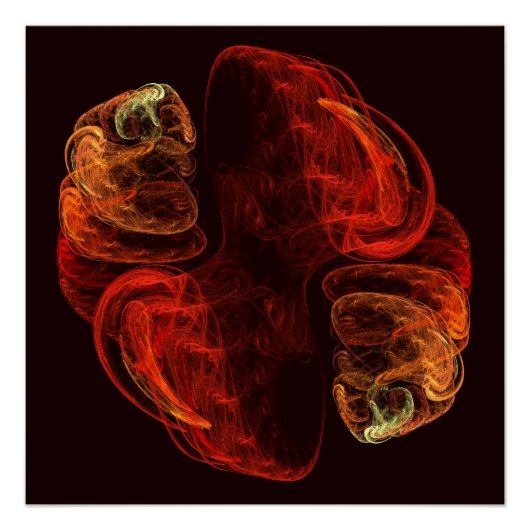 Metamorfose Abstracte kunst Poster (Voorkant)