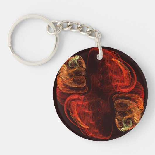 Metamorfose Abstracte kunst Sleutelhanger (Voorkant)