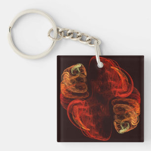 Metamorfose Abstracte kunst Sleutelhanger