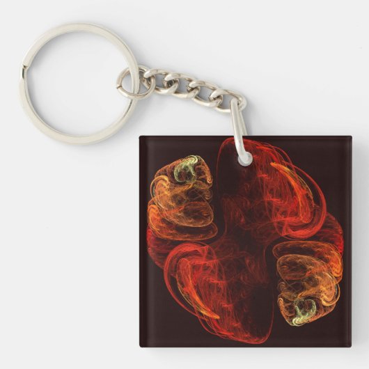 Metamorfose Abstracte kunst Sleutelhanger (Voorkant)
