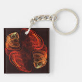 Metamorfose Abstracte kunst Sleutelhanger (Achterkant)
