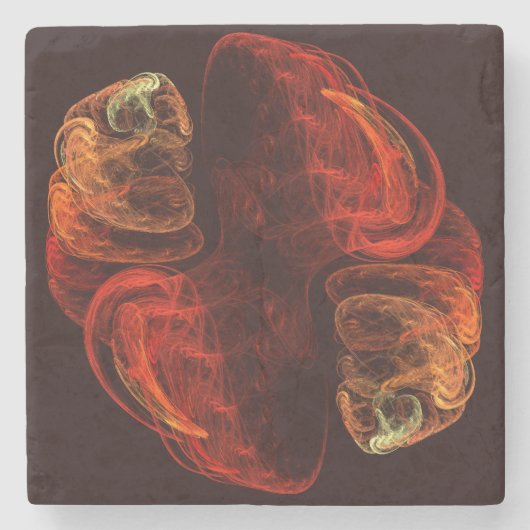 Metamorfose Abstracte kunst Stenen Onderzetter (Voorkant)