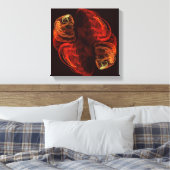 Metamorfose Abstracte kunst zwart-wit Canvas Afdruk (Insitu (Slaapkamer))