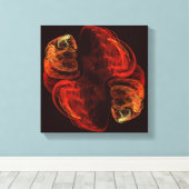 Metamorfose Abstracte kunst zwart-wit Canvas Afdruk (Insitu (Houten vloer))