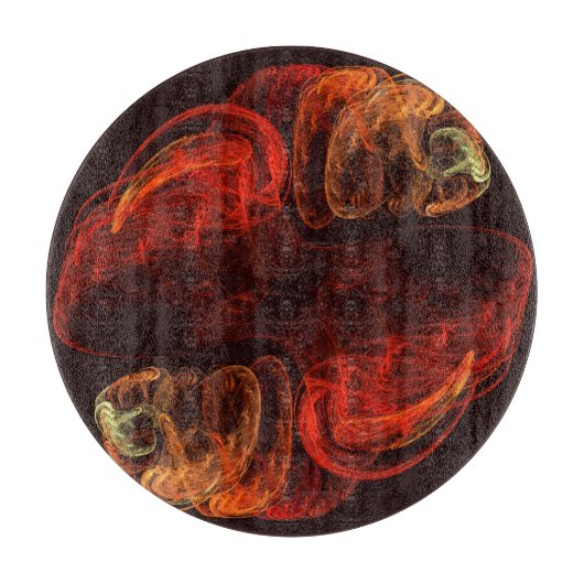 Metamorfose Abstracte kunstcirkel Snijplank (Voorkant)