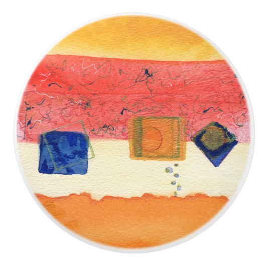 Metamorfose Abstracte kunstkeramische dragerdrager Keramische Knop (Voorkant)