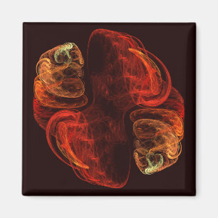 Metamorfose Abstracte Kunstvierkant Magnet