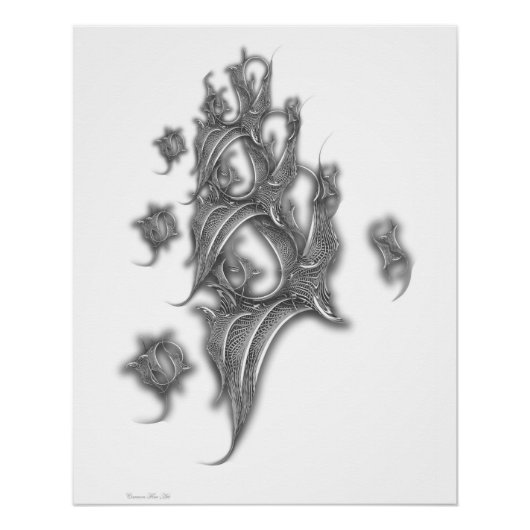 "Metamorfose & Beweging", Glanzend Poster (Voorkant)