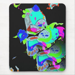 "Metamorfose" Blauwgroen computerMuismat Muismat