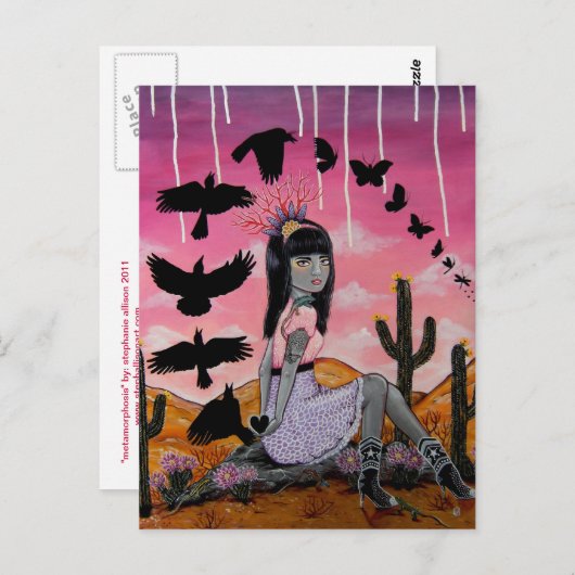 Metamorfose Briefkaart (Voorkant / Achterkant)