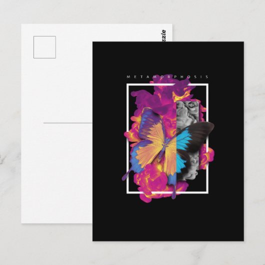 Metamorfose Butterfly Briefkaart (Voorkant / Achterkant)