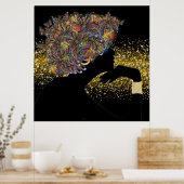 METAMORFOSE Butterfly Lady Poster (Keuken)