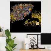 METAMORFOSE Butterfly Lady Poster (Thuiskantoor)