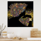 METAMORFOSE Butterfly Lady Poster (Keuken)