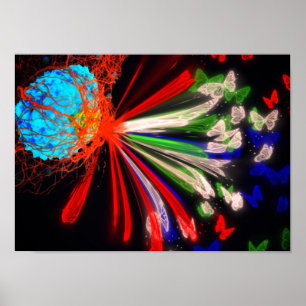 Metamorfose - leven met kanker. Acryldruk Poster