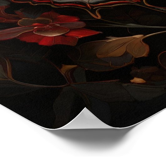 Metamorfose Majesteit - Vlinder digitale kunst Poster (Hoek)